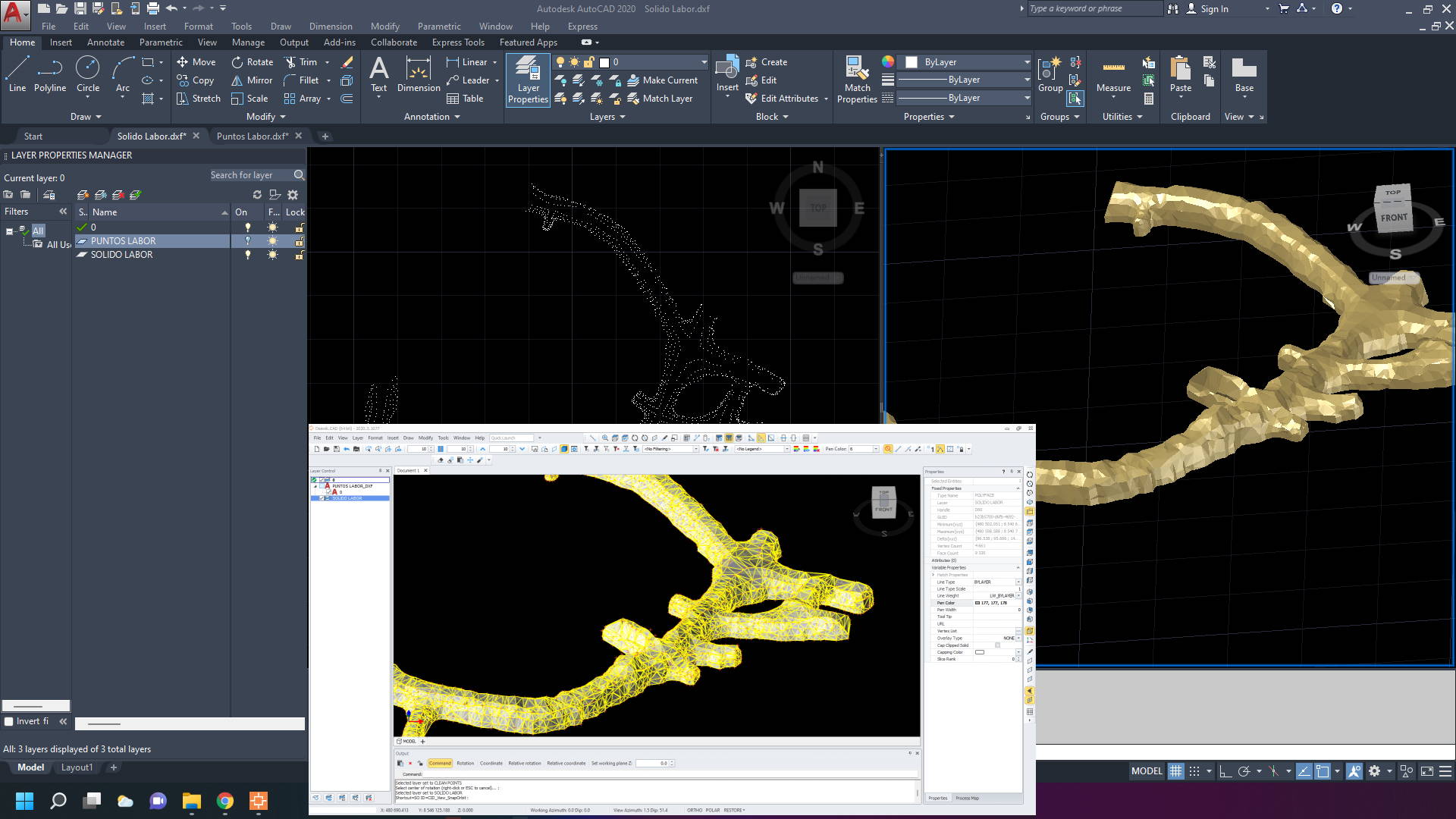 Solido 3D Labores Mineras con AutoCAD y Deswik